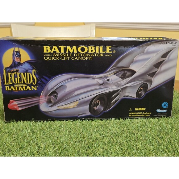 1994 Legends Batmobile Legends of Batman w/Missile Detonator Kenner Open Box TRU - Picture 7 of 16